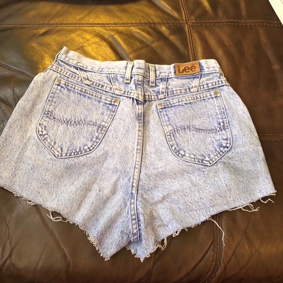 HP! LEE DENIM ACID WASH CUT OFF JEAN SHORTS - Picture 3 of 8